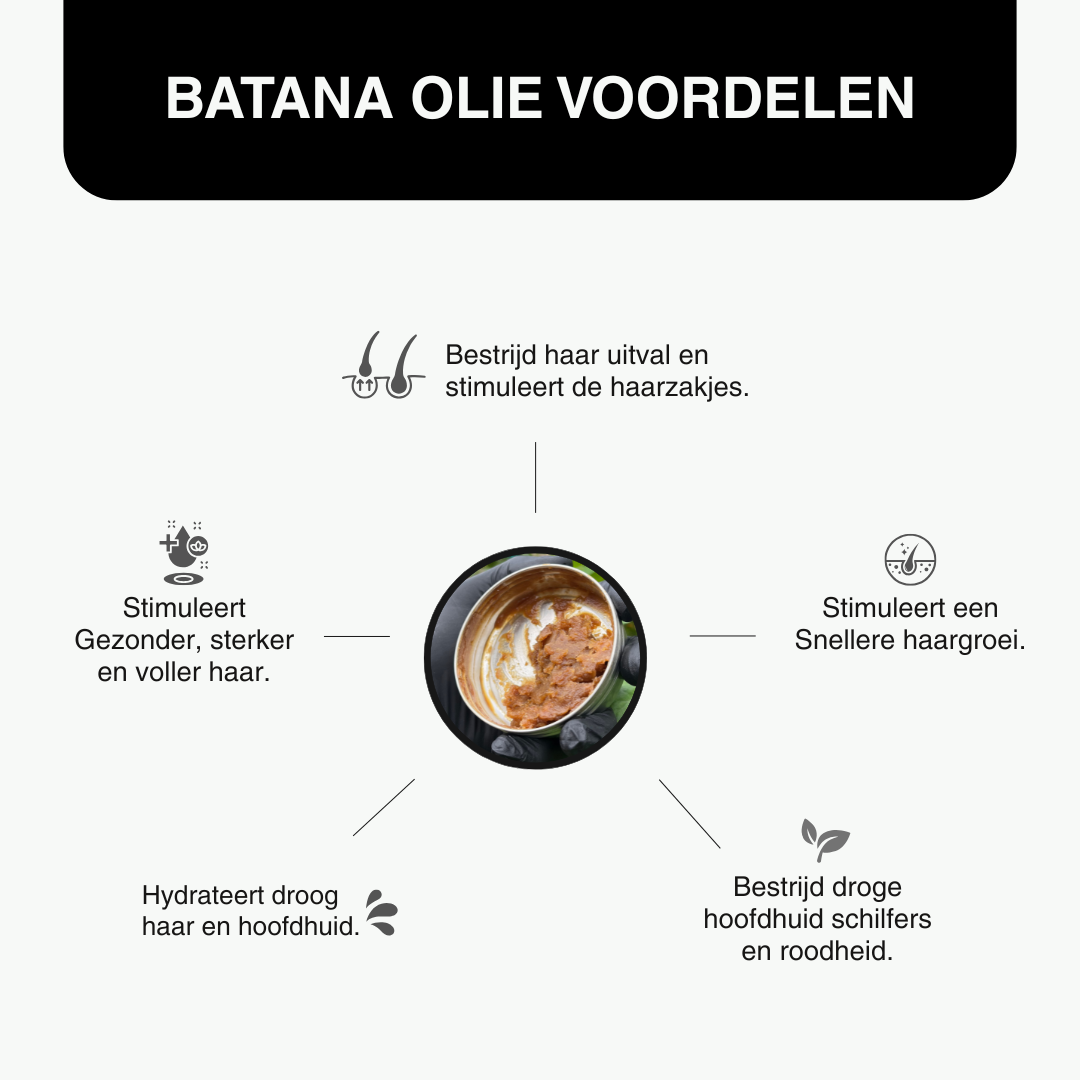 Rauwe Batana Olie (haargroei booster)