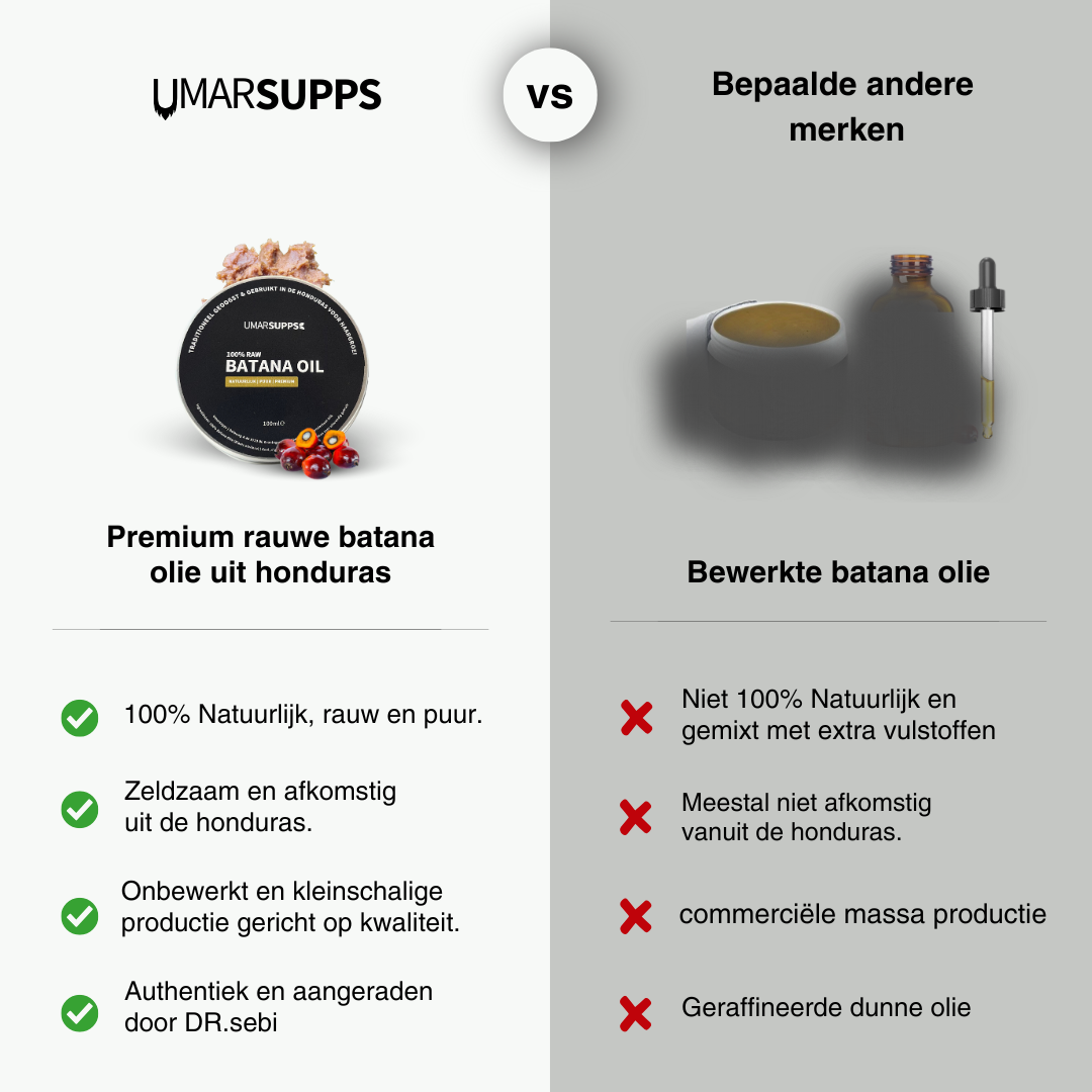 Rauwe Batana Olie (haargroei booster)